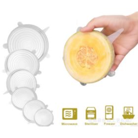 6-piece stretch siliconecover (Option: White-65mm)