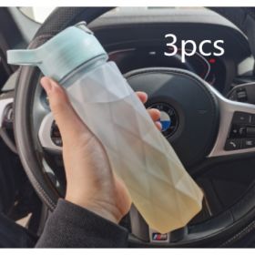 Spray Water Bottle For Girls Outdoor Sport Fitness Water Cup Large Capacity Spray Bottle Drinkware Travel Bottles Kitchen Gadgets (Option: Blueorange gradient3pcs)